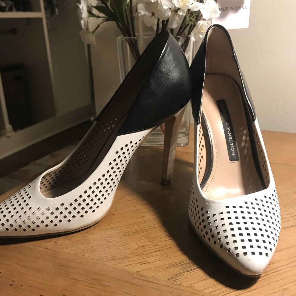 French Connection Classic Stiletto Black White